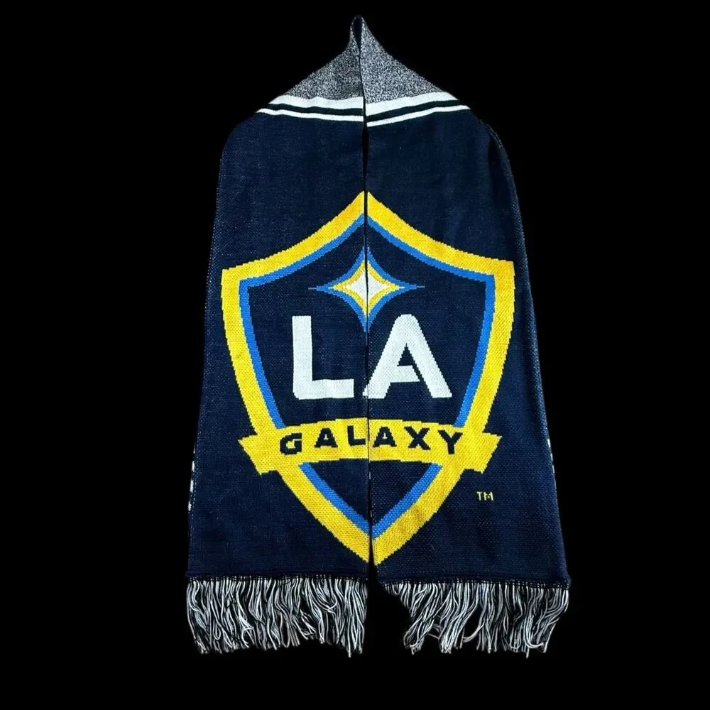 LA Galaxy MLS Adidas Scarf Navy Gold White Soccer Football‎